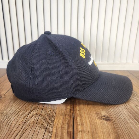 USS Billings LCS-15 Naval Ship Strapback Hat Cap Blue Navy USA Eagle Crest - Picture 4 of 10